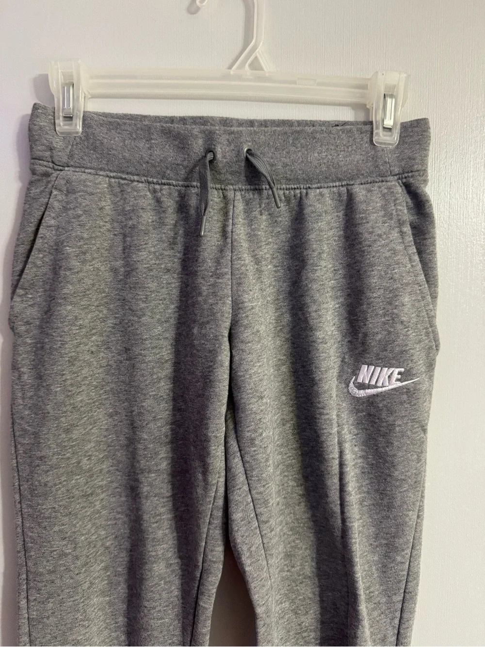 Nike Unisex Youth Heather Gray Jogger Pants Size Medium
